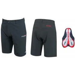 Force Blade MTB-Shorts - Herren, lose, mit Innenfutter, schwarz