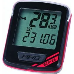 Cyklocomputer BBB BCP-25 NanoBoard 2017 - černo/červená