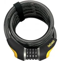 Zámek Onguard Doberman spirála 1850x15mmý, stavitelný kód, držák