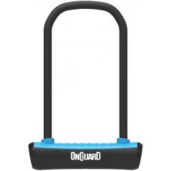 Zámek Onguard podkova 115x230x11mm, modrá, 2klíče, držák