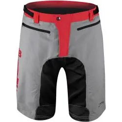 Kraťasy Force Mtb-11 - pánské, volné, s vložkou, šedé