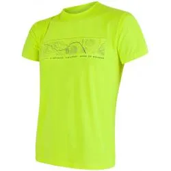T-shirt Sensor Coolmax Fresh PT GPS - mens, short, yellow reflex