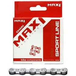 Řetěz Max1 E-bike 10 speed, 116 článků, se spojkou - šedý