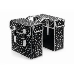 Brašna Basil Mara XL Double - na nosič, černo/bílá