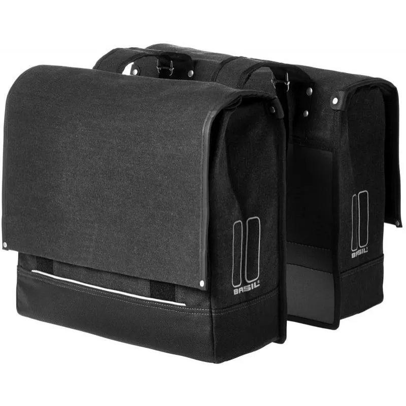 Brašna Basil Urban Fold Double - na nosič, černá