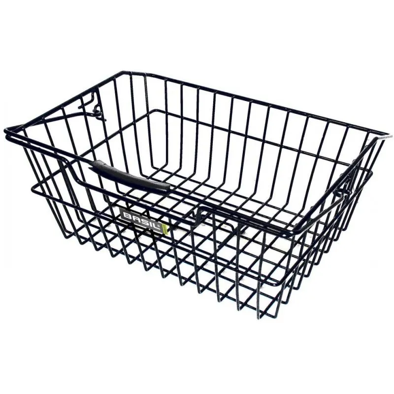 Košík Basil Cairo Luxe - na nosič, černý