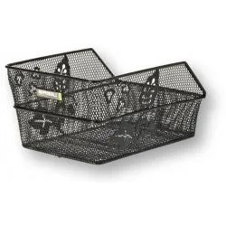 Košík Basil Cento Flower S- na nosič, černý