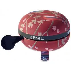 Zvonek Basil Wanderlust Big Bell - červená, 80 mm