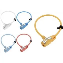Lankový zámek Kryptonite KryptoFlex 1265 Combo Cable - světle oranžový