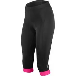 3/4 kalhoty Etape Natty - dámské, elastické, pas, s vložkou, černo-růžová