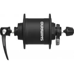 Náboj Shimano Alivio DH-T4000-1N - přední 100 mm, 6V, 1,5 W, 36 děr, černá