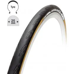 Plášť Tufo Comtura Duo 25 700x25C (25-622) - skládací, černá-béžová