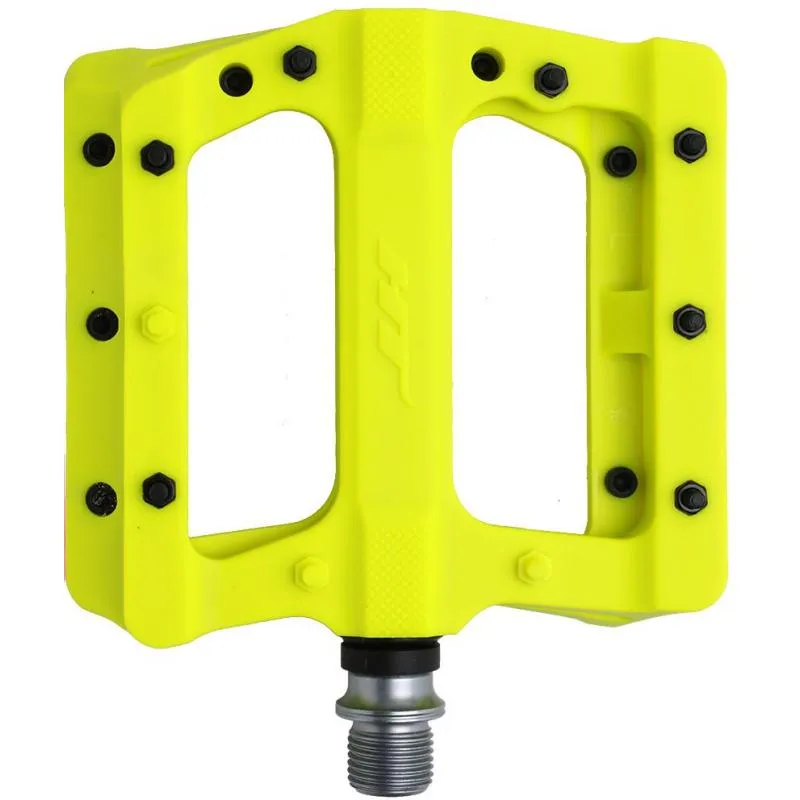 Pedály HT PA01A - platformy, neonově žlutá