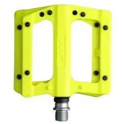 Pedály HT PA12A - platformy, neonová žlutá