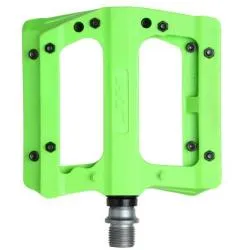 Pedály HT PA12A - platformy, zelená