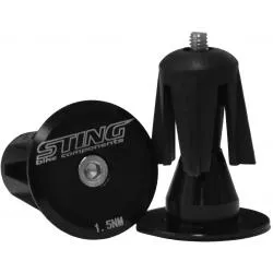 Záslepky řidítek Sting ST-PLUG02 - pár, černá
