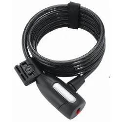 Zámek Magnum 3018 spirála 1850x8 mm - na klíč, černá