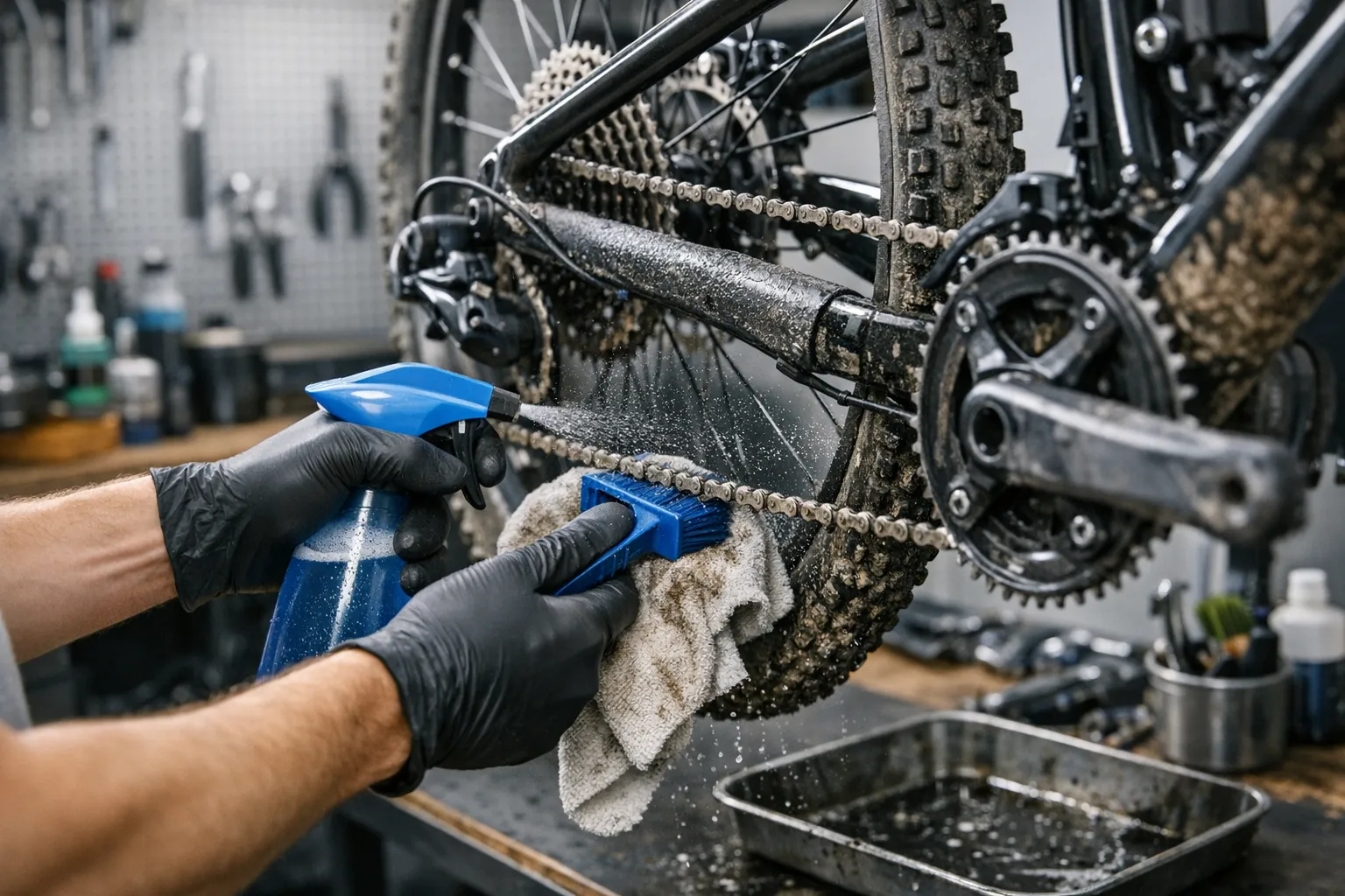 Jak vyčistit řetěz na kole