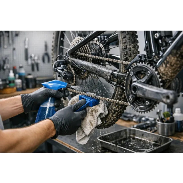 Jak vyčistit řetěz na kole