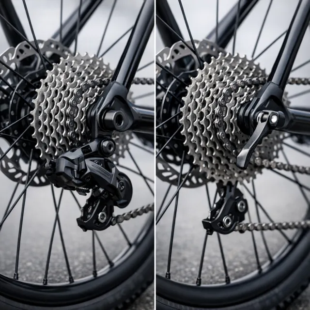 Pevná osa vs rychloupínák