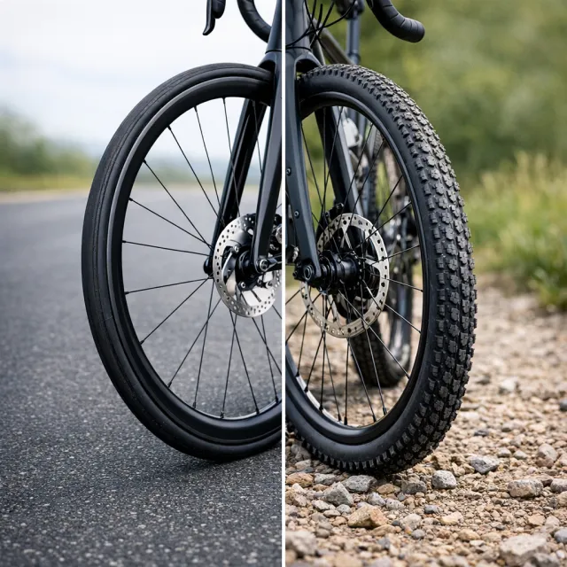 Silniční vs gravel pláště