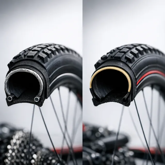 Drátová vs kevlarová patka pláště