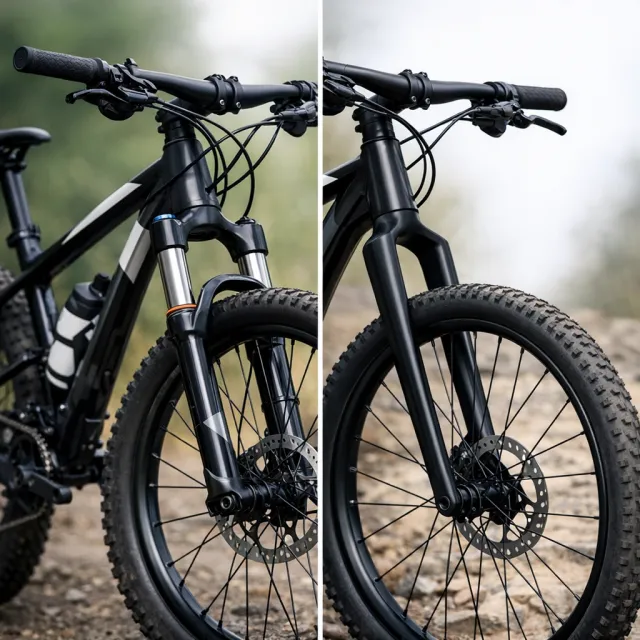 Odpružená vs pevná vidlice