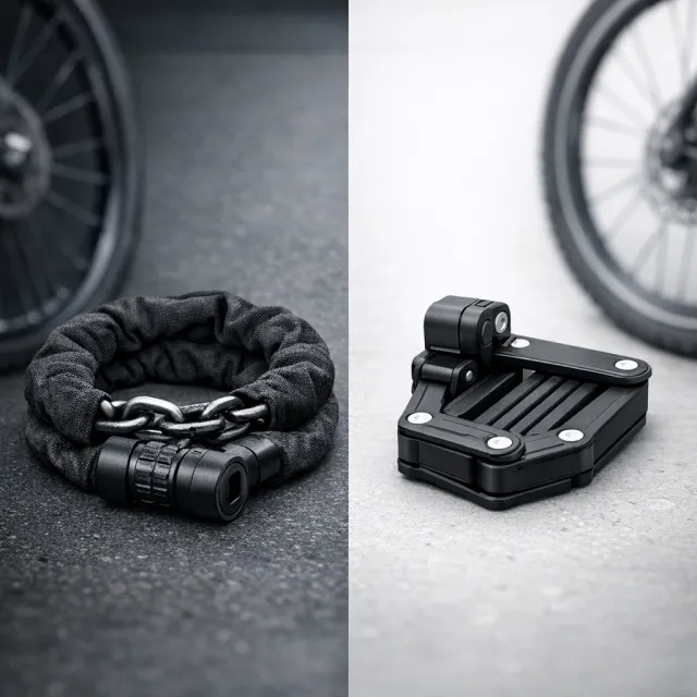 Řetězový zámek vs skládací zámek