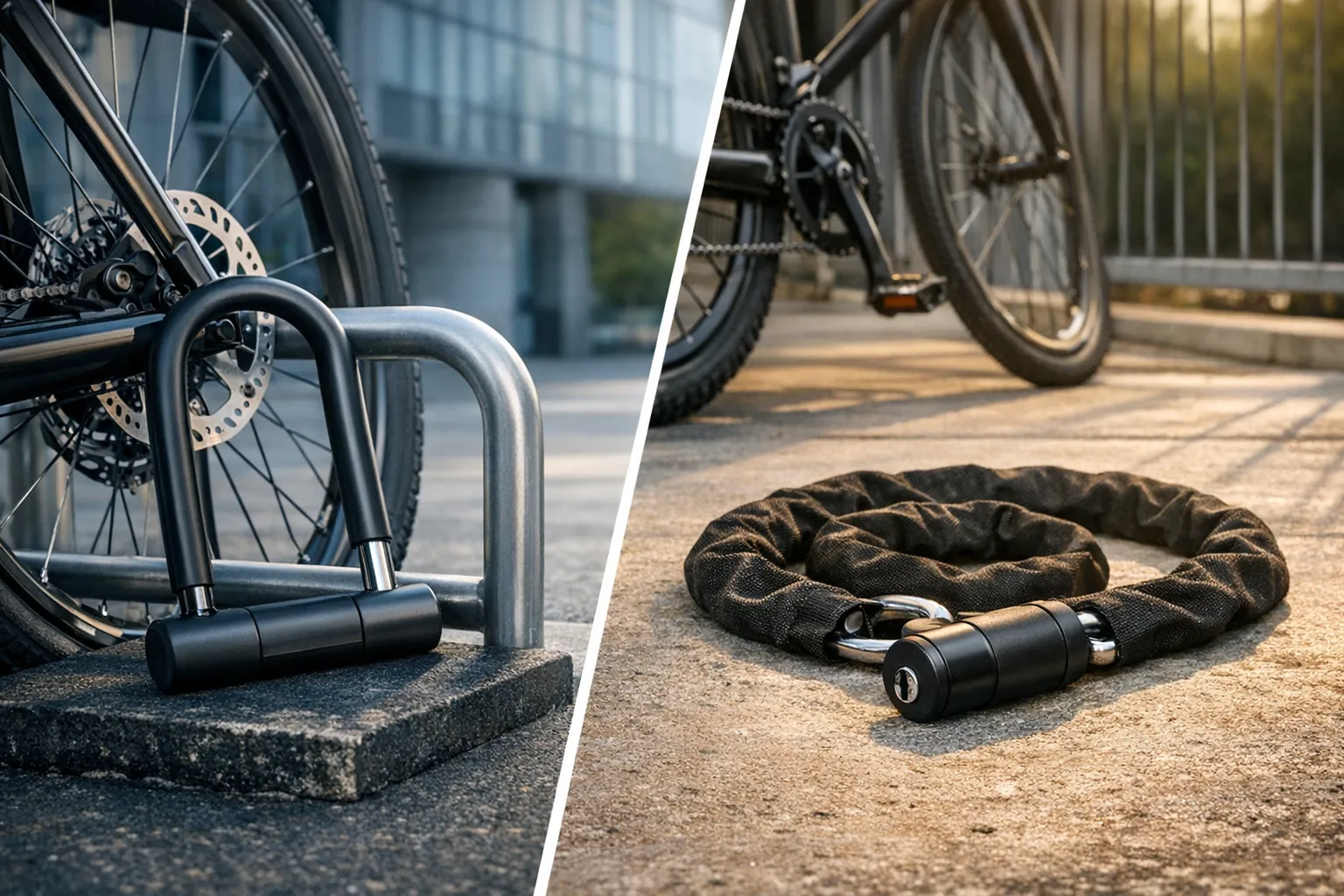 U-lock vs řetězový zámek: který zámek na kolo dává větší smysl?