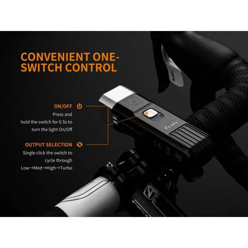 Světlo Fenix BC25R - přední, 600 lm, černá - 11