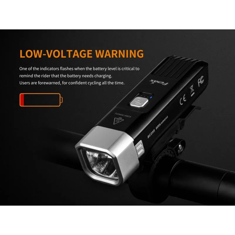 Světlo Fenix BC25R - přední, 600 lm, černá - 10