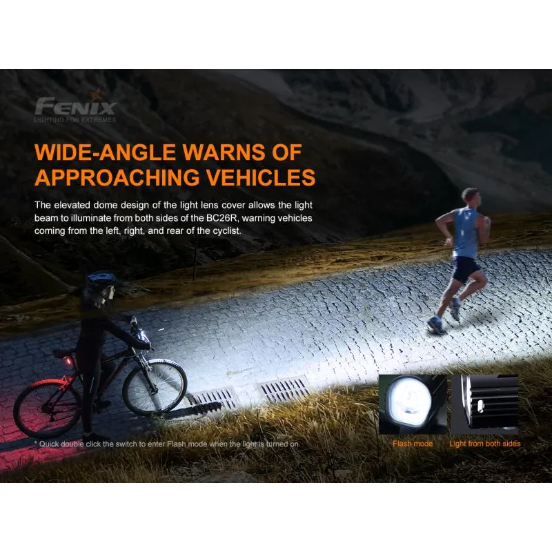Světlo Fenix BC26R - přední, 1600 lm, součástí akumulátor 21700 Li-ion 5000 mAh , černá - 10