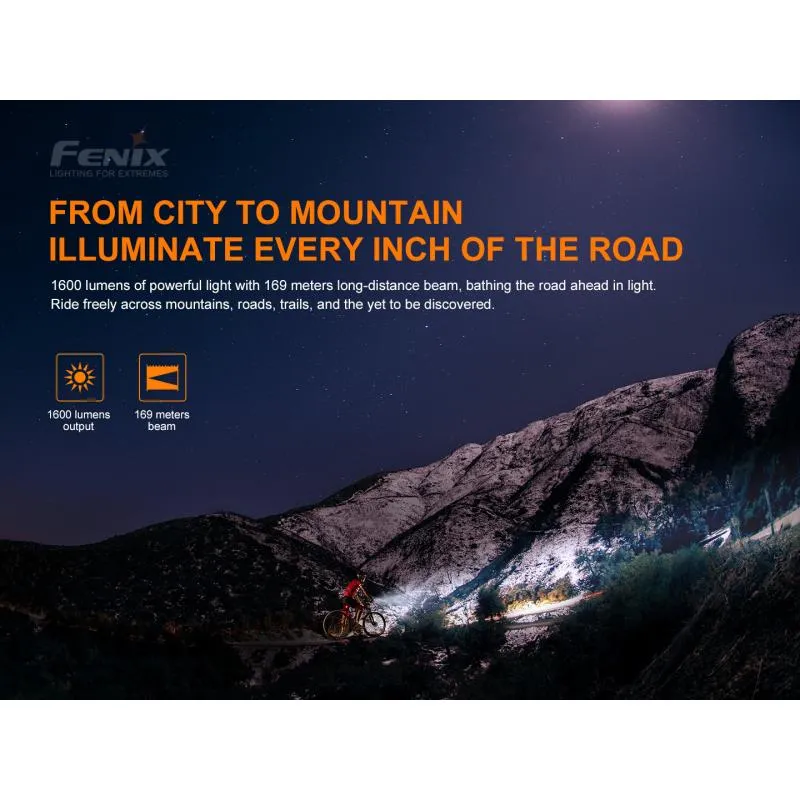Světlo Fenix BC26R - přední, 1600 lm, součástí akumulátor 21700 Li-ion 5000 mAh , černá - 8