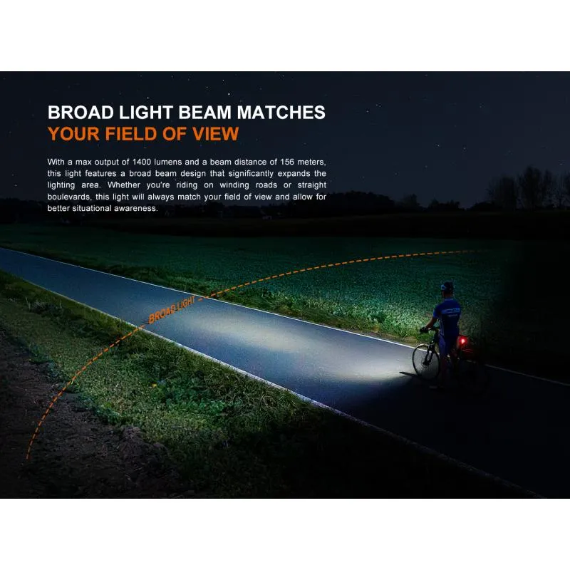 Světlo Fenix BC22R - přední, 1400 lm, součástí akumulátor 18650 Li-ion 3400 mAh - 16