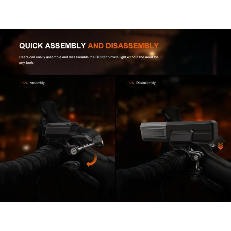 Světlo Fenix BC22R - přední, 1400 lm, součástí akumulátor 18650 Li-ion 3400 mAh - 13