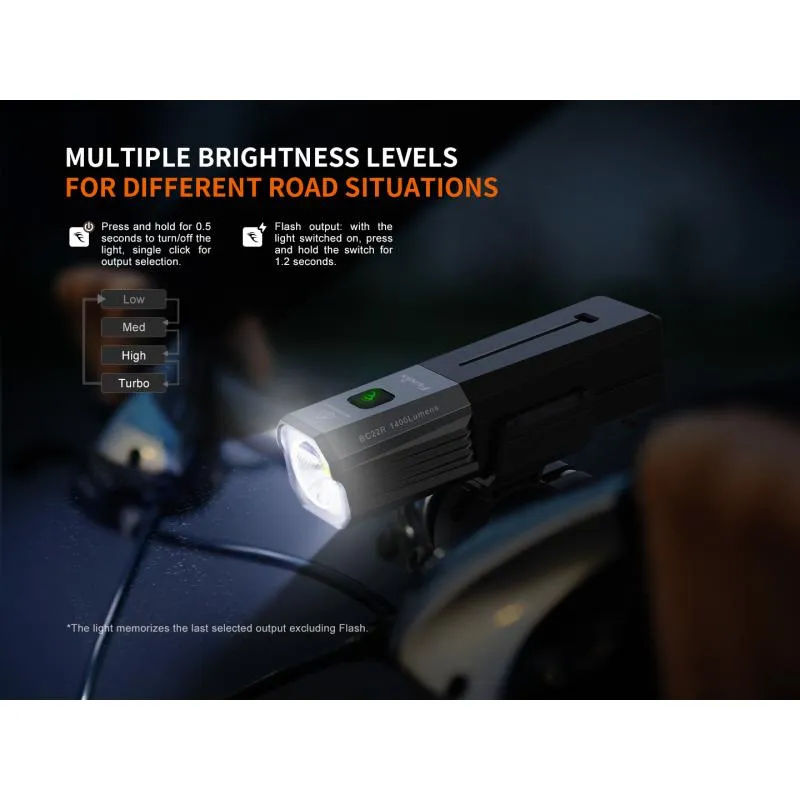 Světlo Fenix BC22R - přední, 1400 lm, součástí akumulátor 18650 Li-ion 3400 mAh - 11