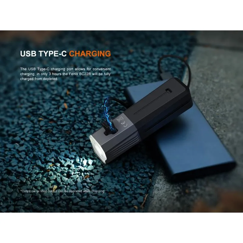 Světlo Fenix BC22R - přední, 1400 lm, součástí akumulátor 18650 Li-ion 3400 mAh - 7