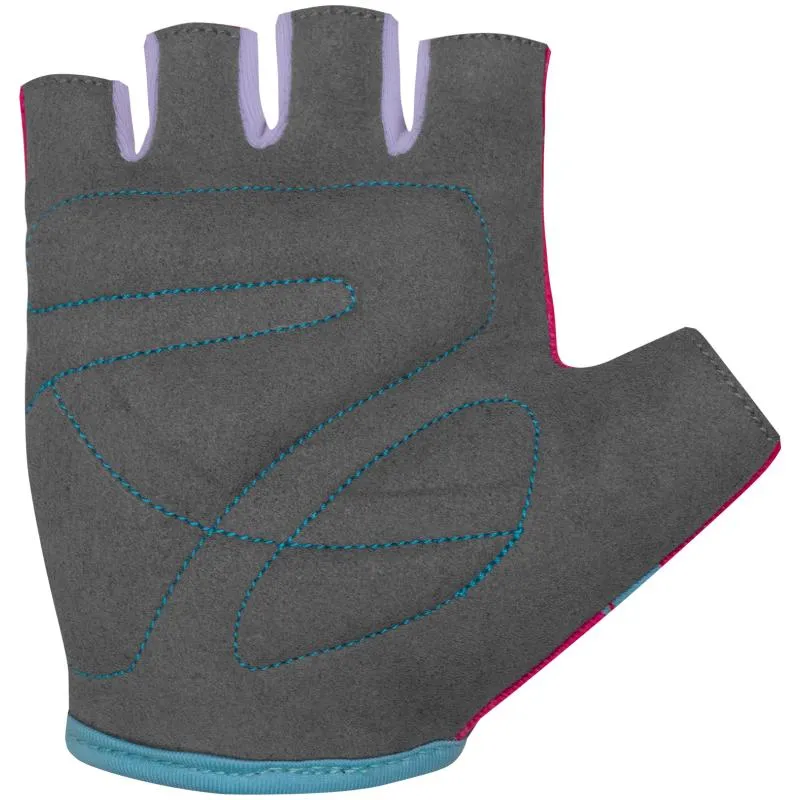 Rukavice Etape Tiny - dětské, krátké, růžová-mátová, motiv květiny - 2