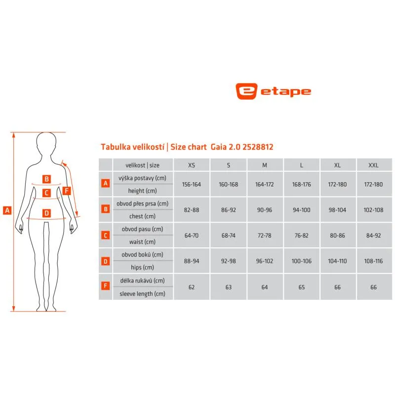 Dres Etape Gaia 2.0 - dámské, dlouhý, černá-růžová - 7