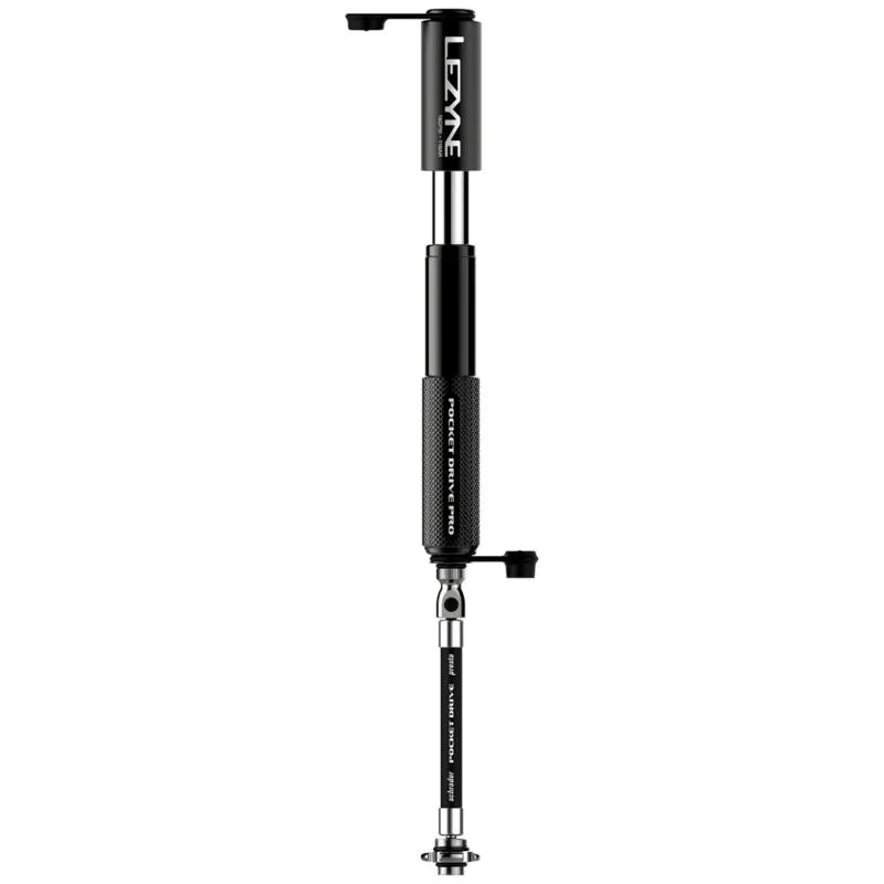 Pumpička Lezyne Pocket Drive Pro - cestovní, délka 141,3 mm, černá - 2