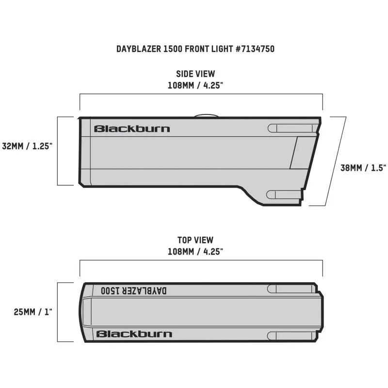 Světlo Blackburn Dayblazer 1500 USB-C - přední - 7