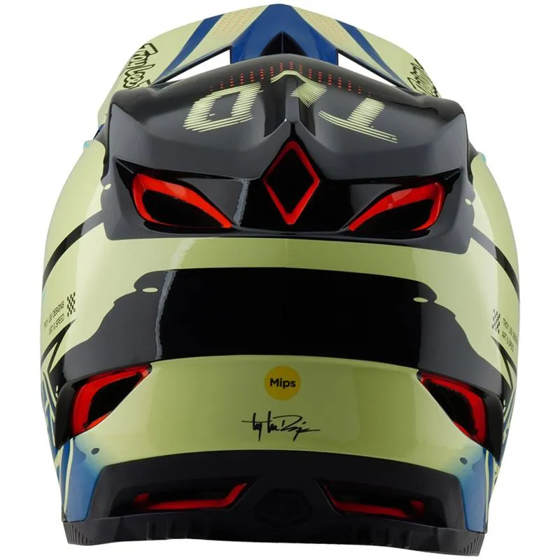 Přilba Troy Lee Designs D4 Composite Mips - integrální, drip glo yellow - 3
