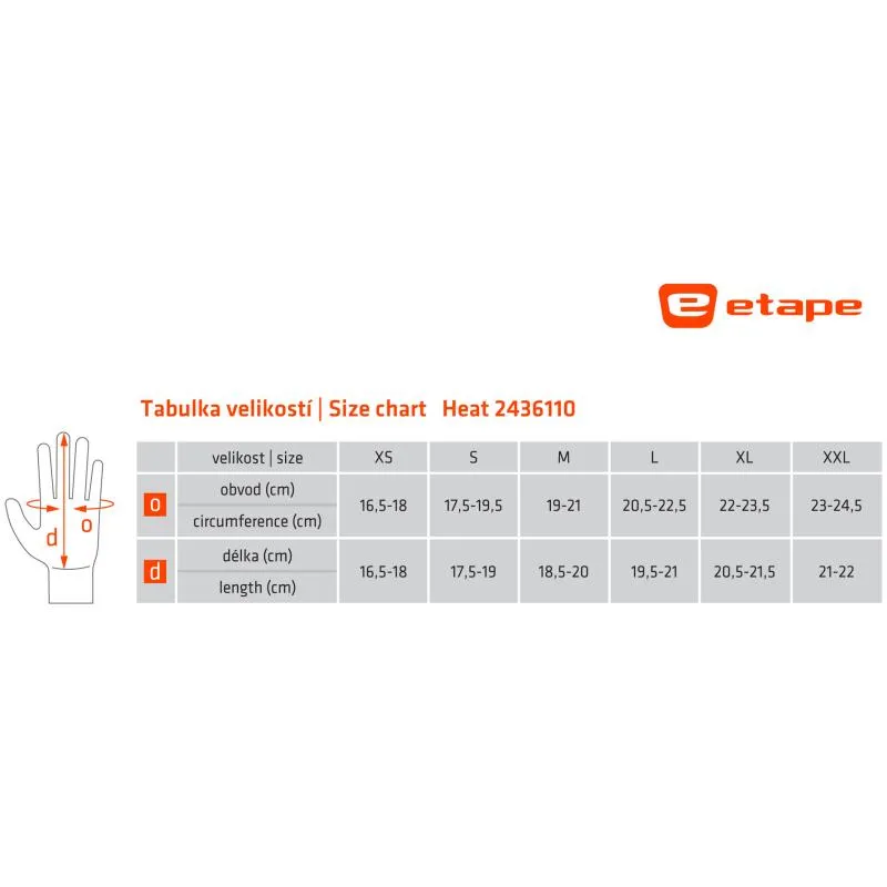 Rukavice Etape Heat - pánské, dlouhé, černá - 4