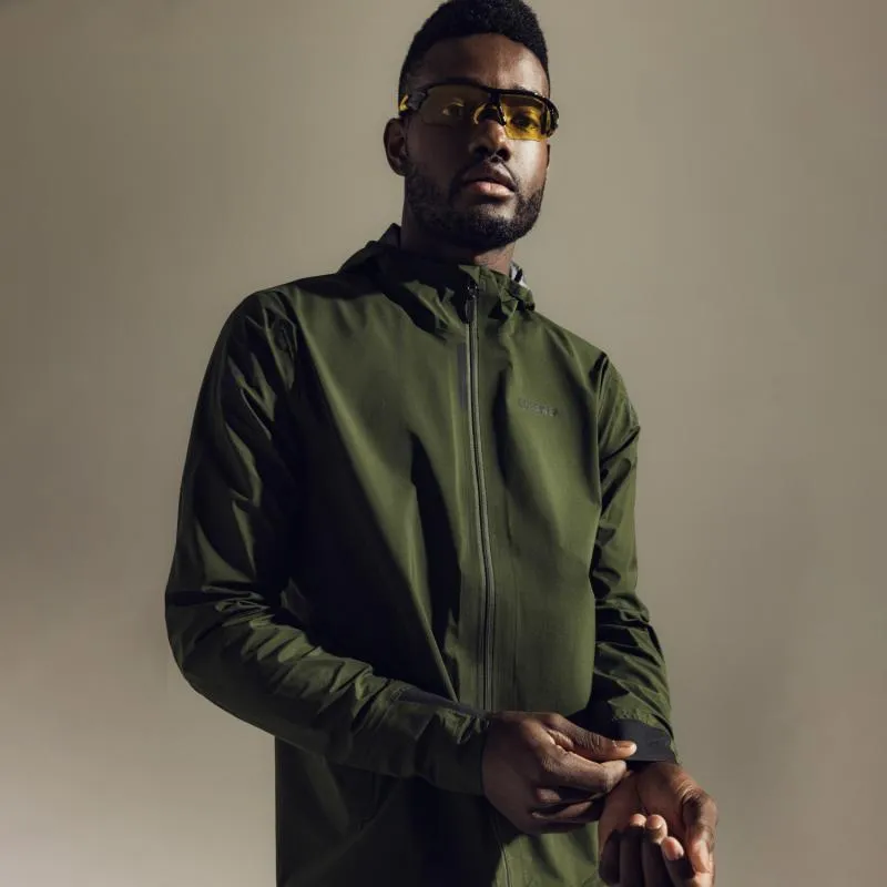 Bunda Gore Concurve Gore-Tex - pánské, s kapucí, běžecká, utility green - 7