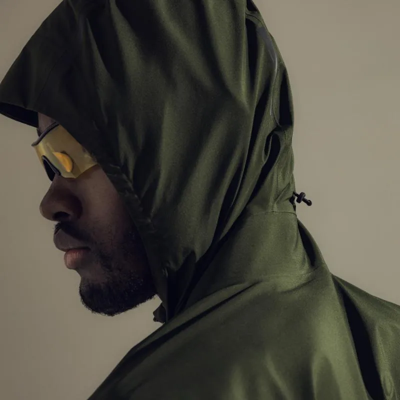 Bunda Gore Concurve Gore-Tex - pánské, s kapucí, běžecká, utility green - 4