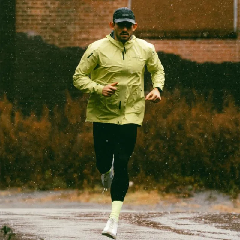 Bunda Gore Concurve Gore-Tex - pánské, s kapucí, běžecká, utility green - 8