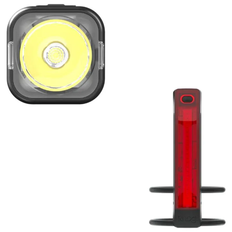 Světla Knog Blinder 400 & Plus Set - sada, přední 400 lm s akumulátorem 1850 mAh a zadní 20 lm, černá - 5