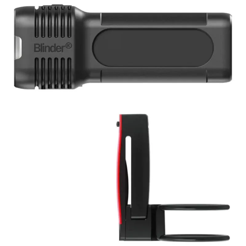 Světla Knog Blinder 400 & Plus Set - sada, přední 400 lm s akumulátorem 1850 mAh a zadní 20 lm, černá - 4