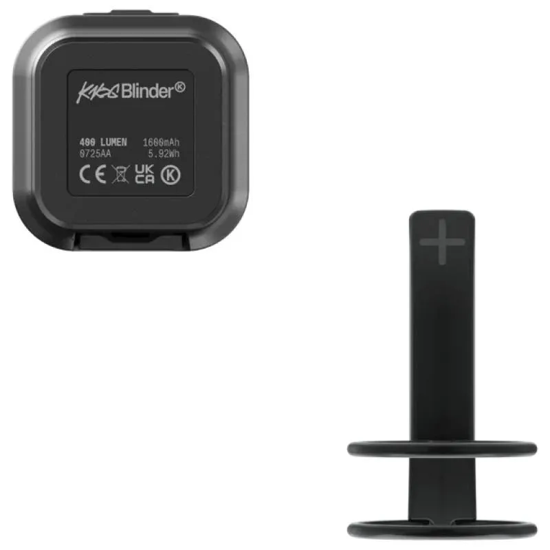 Světla Knog Blinder 400 & Plus Set - sada, přední 400 lm s akumulátorem 1850 mAh a zadní 20 lm, černá - 6