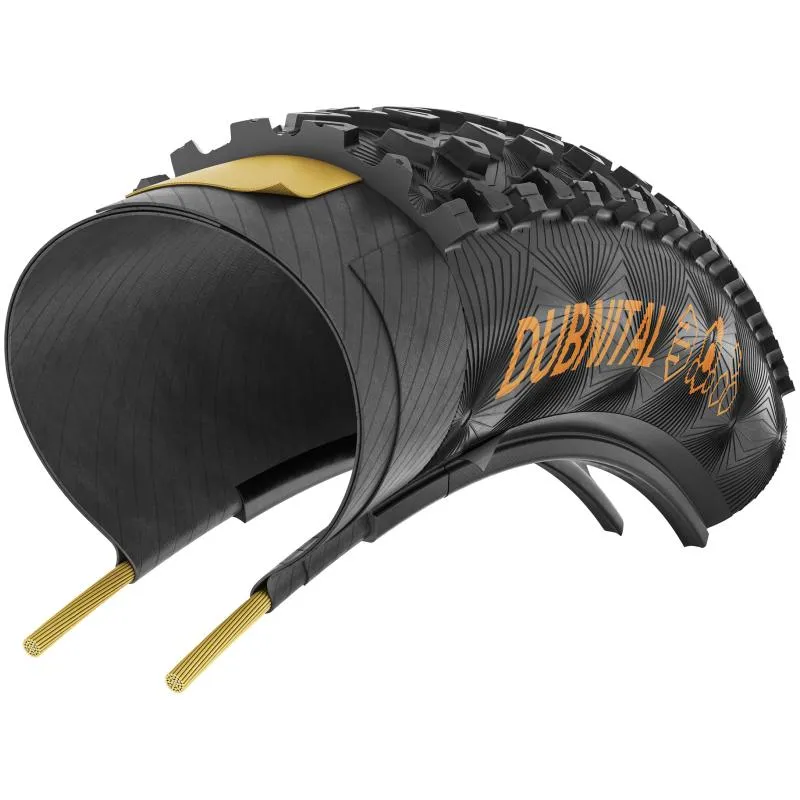 Plášť Continental Dubnital 29x2,40 (60-622) Race Grip TR E25 - skládací, černá-transparent - 3